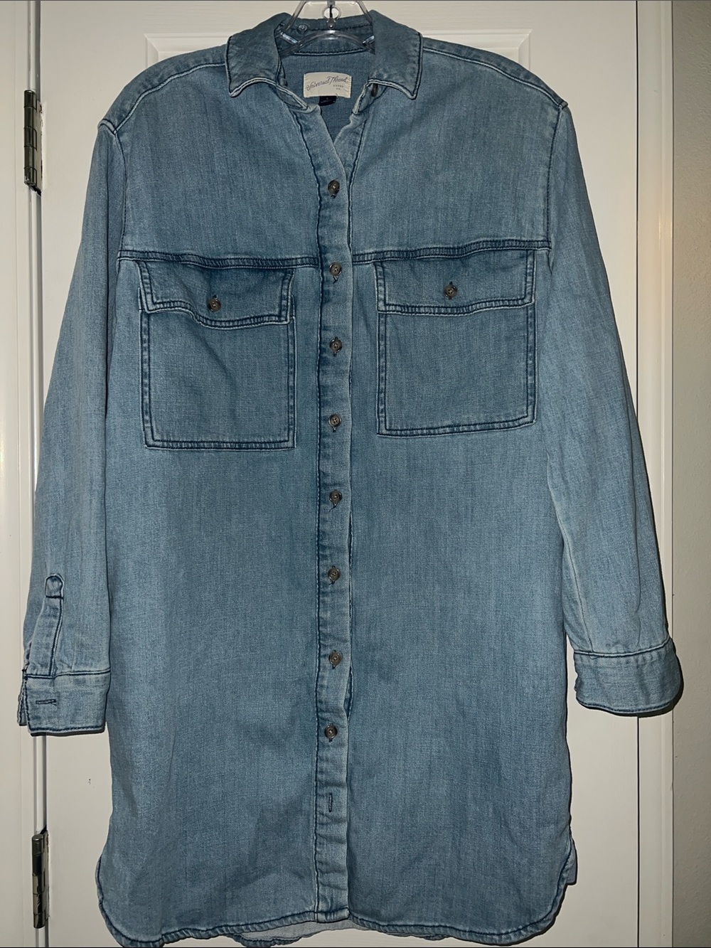 Universal Thread Medium Blue Denim Shirt Dress NWOT